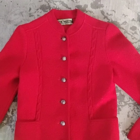 Yves Saint Laurent Vibrant Red Blazer - Picture 2 of 13